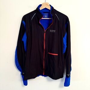 Gore Running Wear Windstopper Multicolor Activewear Soft Shell Zip Jacket